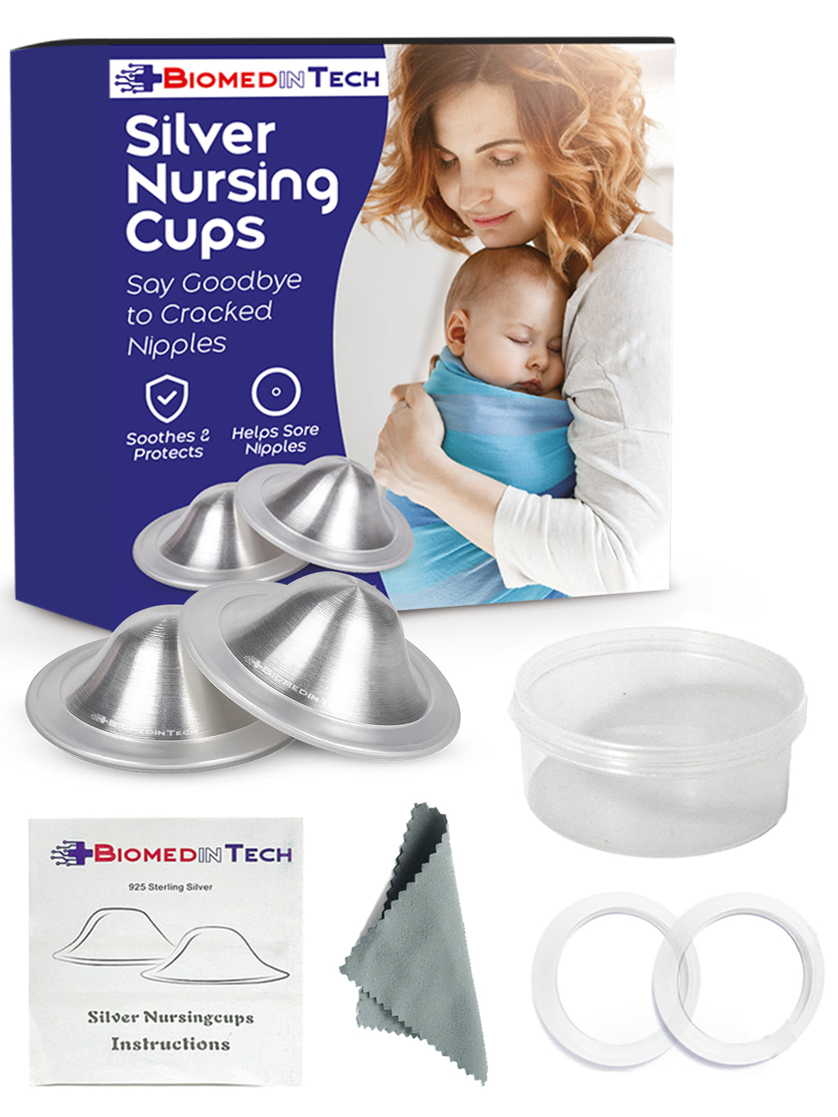 Silver Nursing Cups