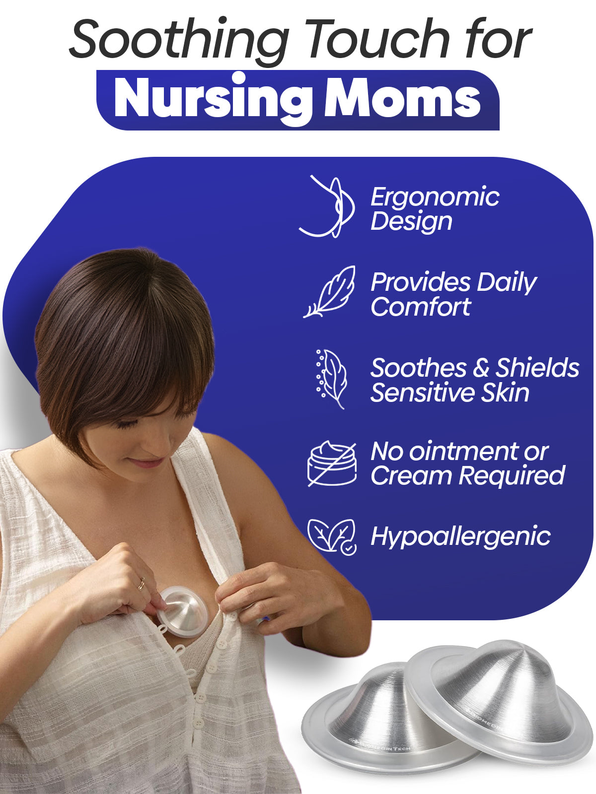 Silver Nursing Cups