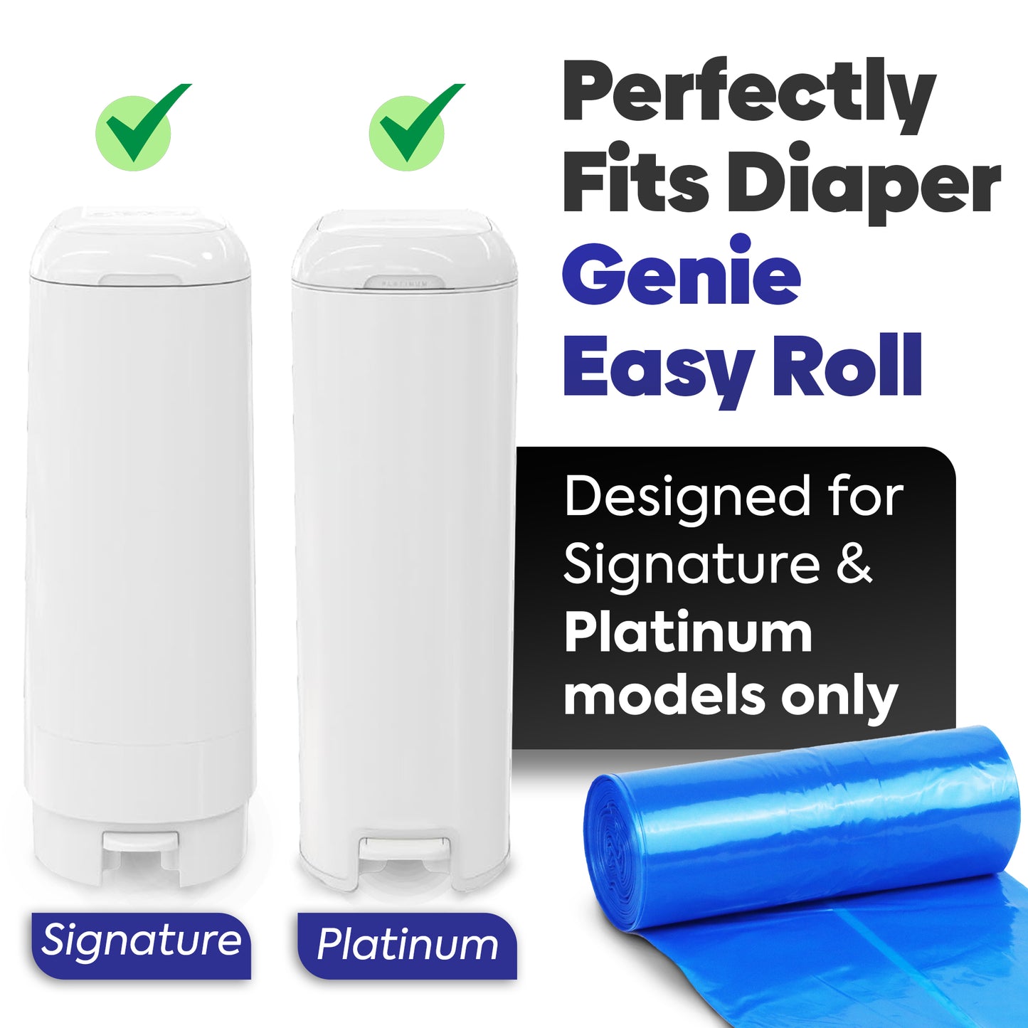 Easy Roll Refill Bags - 60 Bags (2x30)