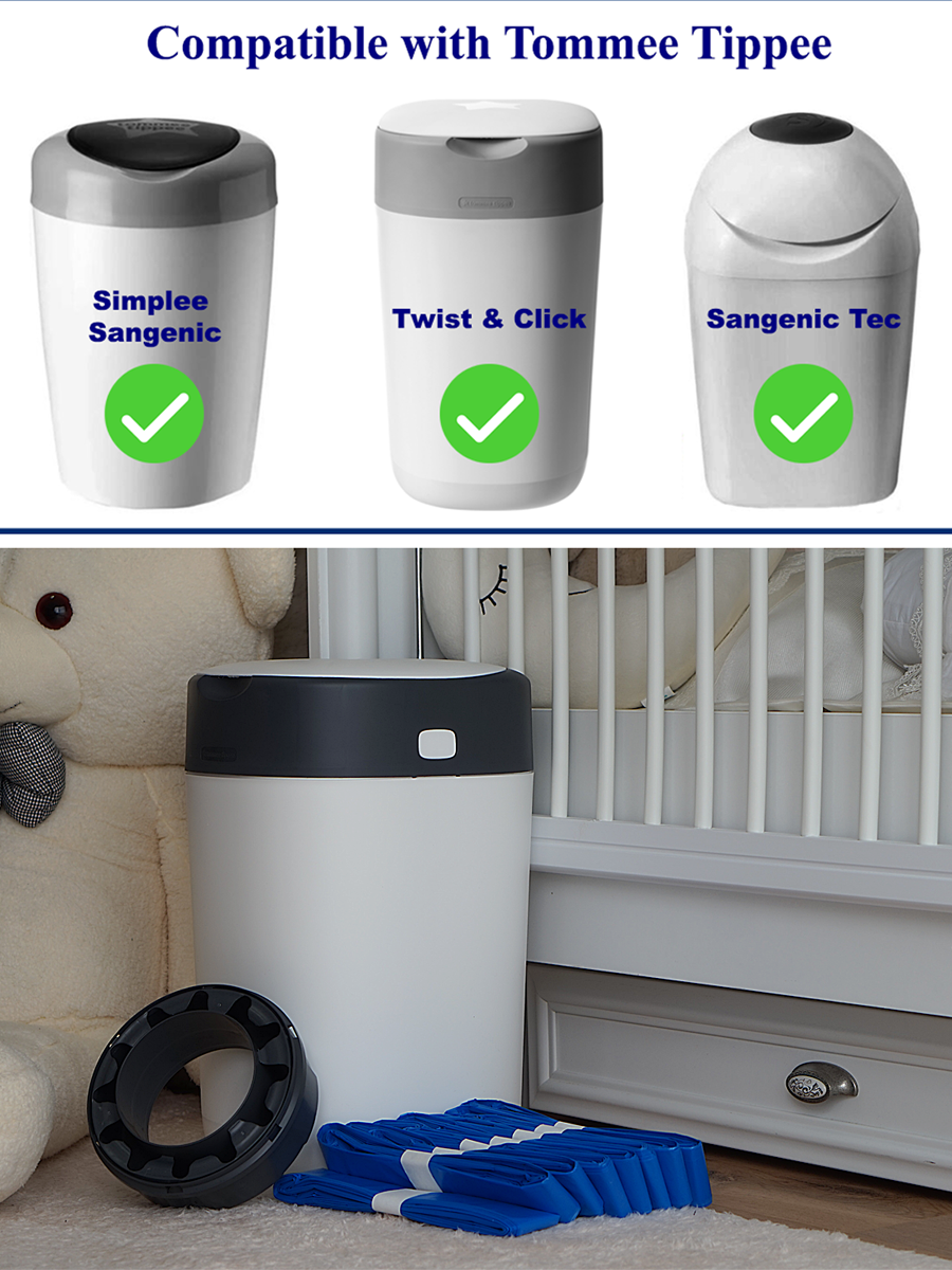 Biomedintech® Premium Nappy Bin Refill Bags – Compatible with all Tomm